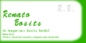 renato bosits business card