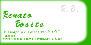 renato bosits business card